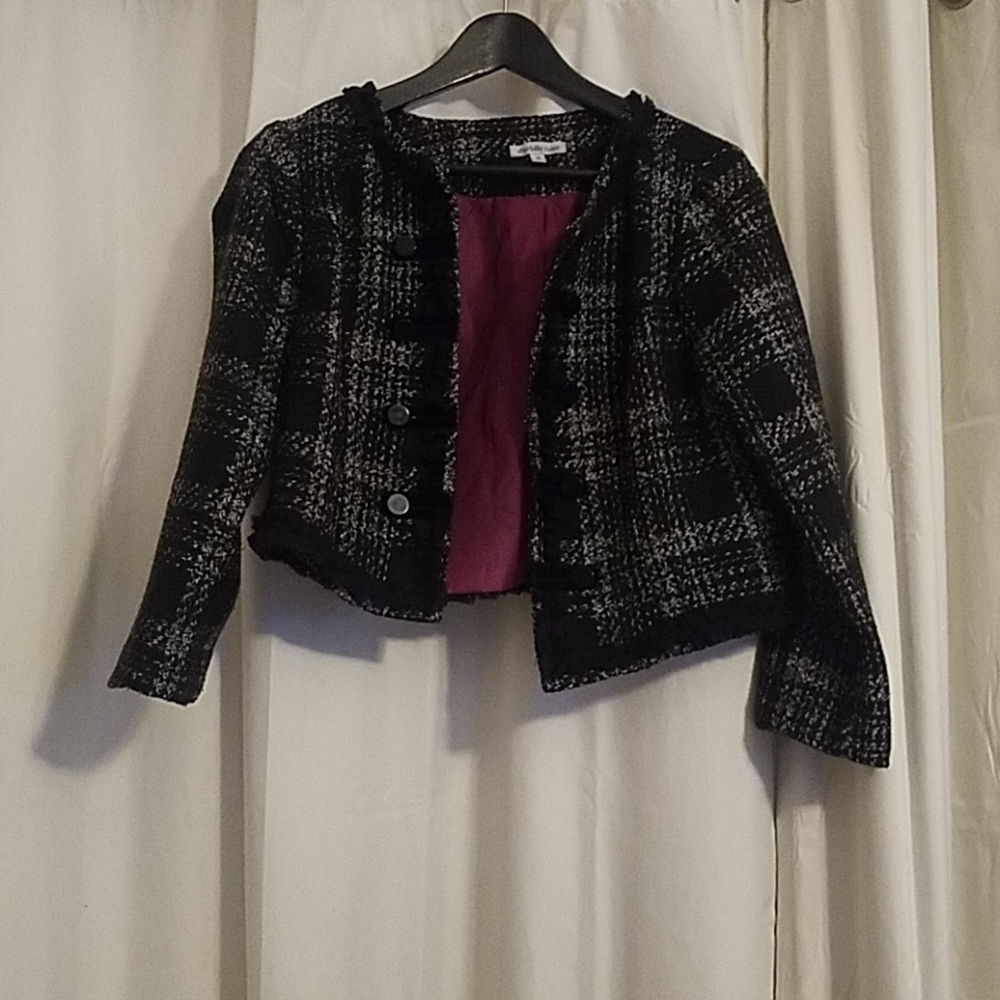 M Modern Tweed Crop Blazer